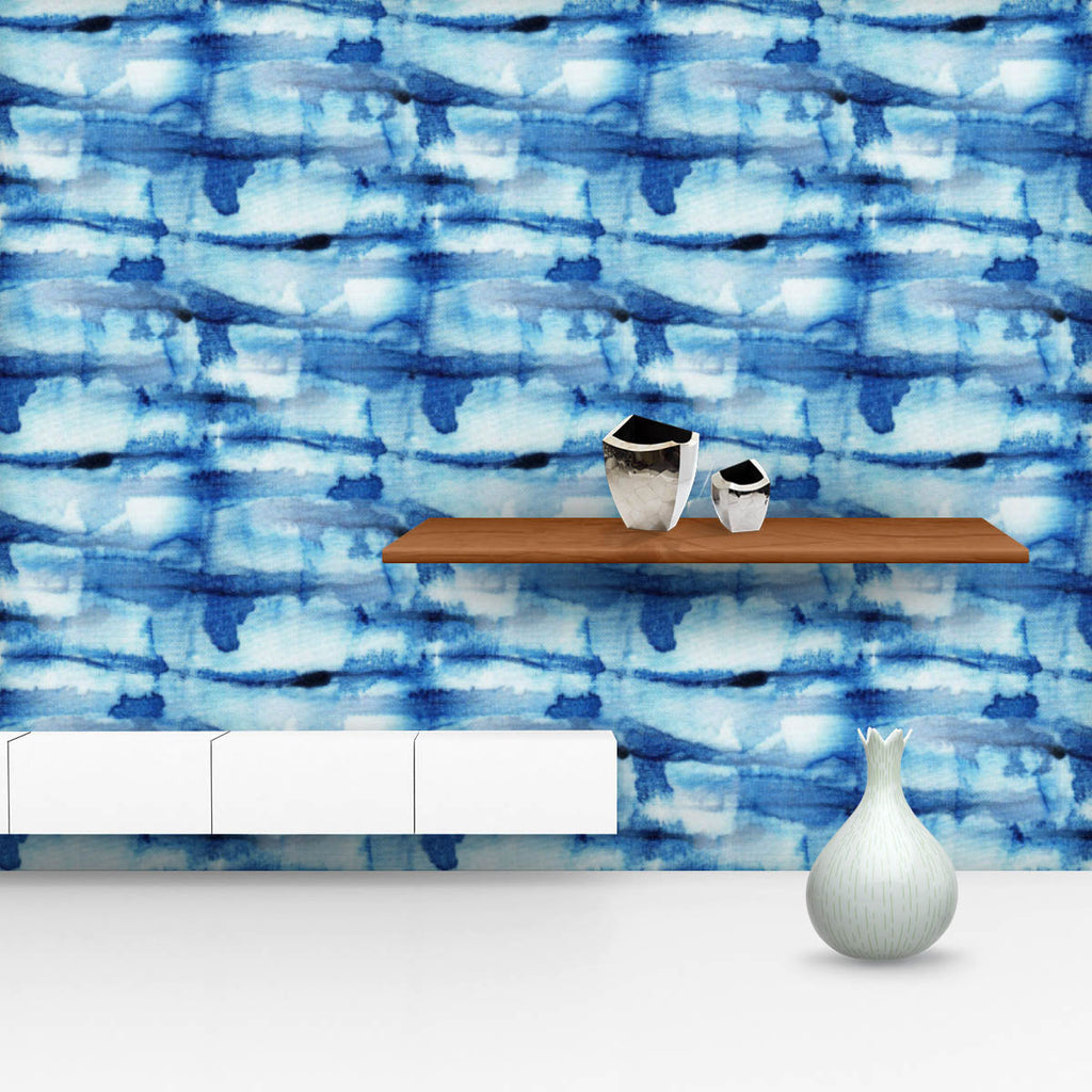 Shibori Indigo Batik D1 Wallpaper Roll