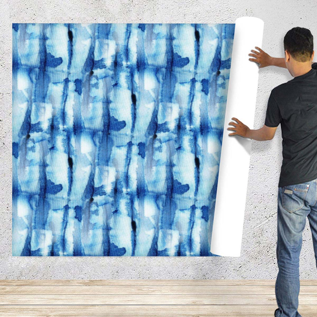 Shibori Indigo Batik D1 Wallpaper Roll